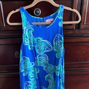 Lilly Pulitzer Blue Printed Dress